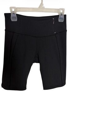 CALIA black nylon biker shorts with zipper pocket size Small